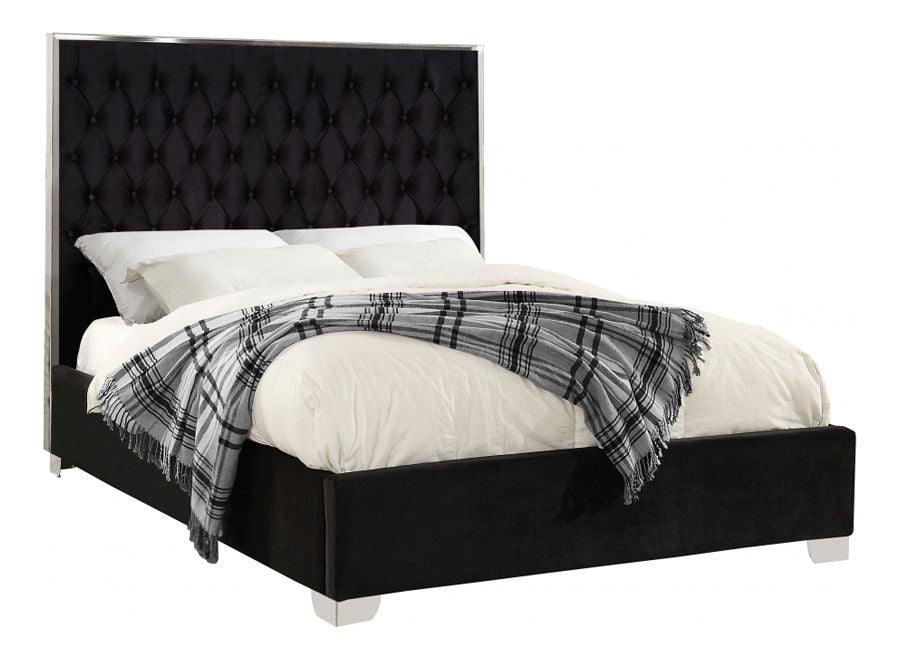 Rose Velvet Bed