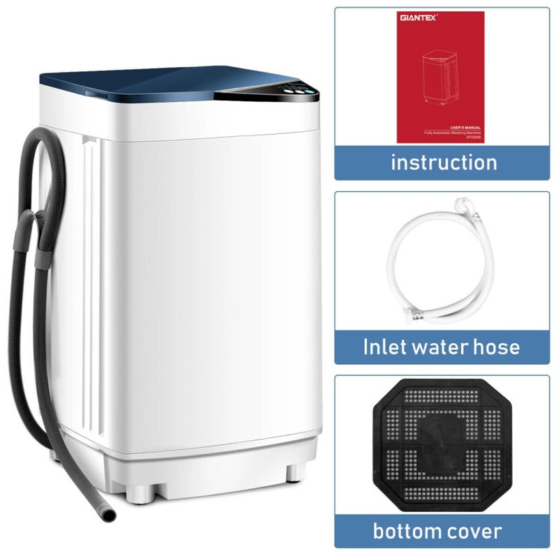 Full-Automatic Washing Machine with Built-In Barrel Light