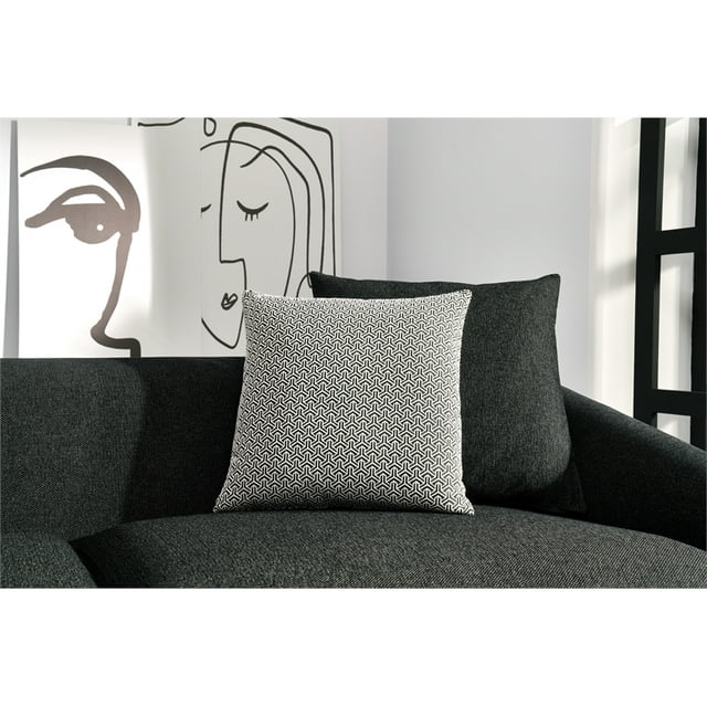 Maison Black 3-Seater Sofa