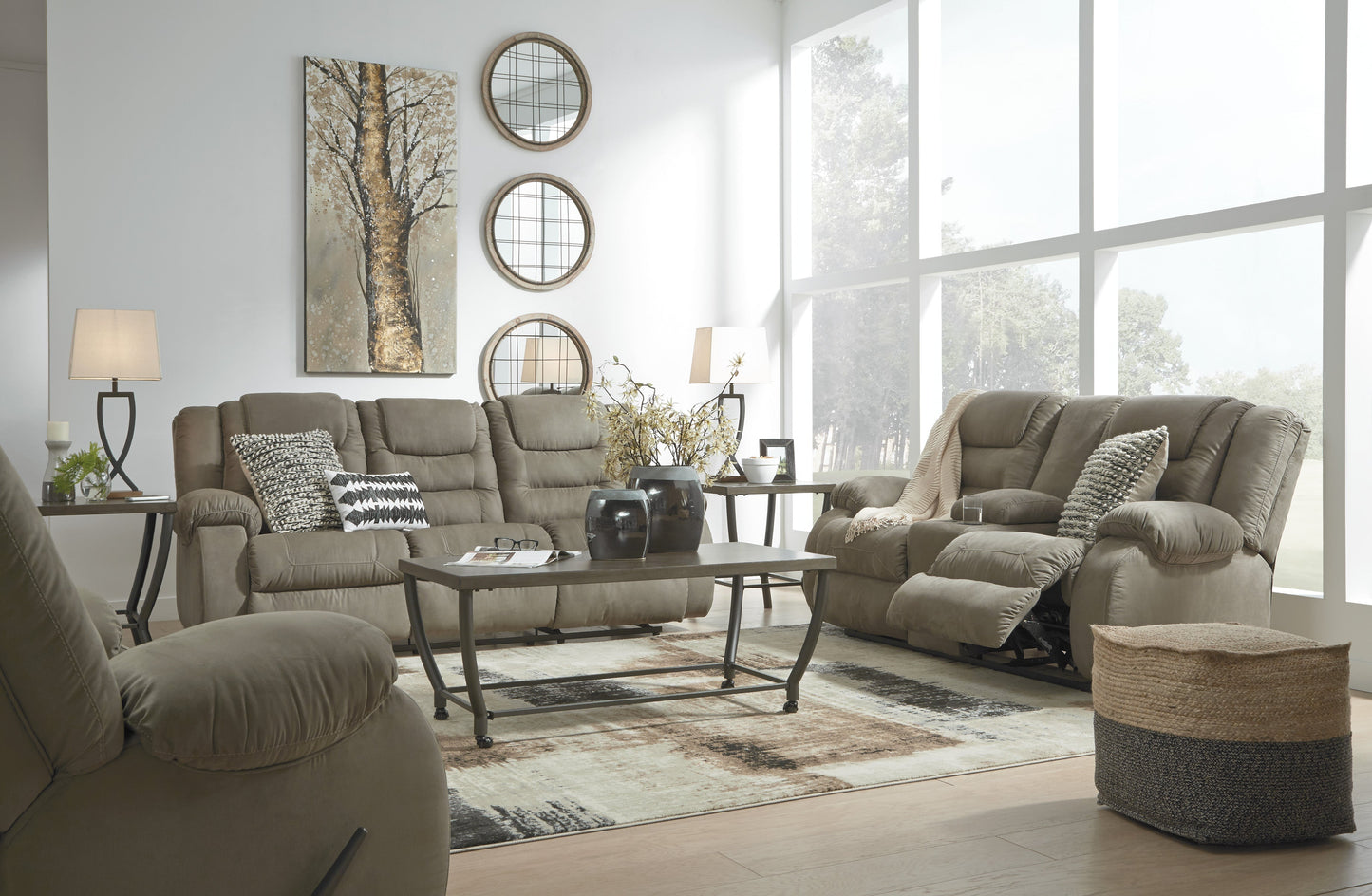 McCade Cobblestone Reclining Living Room Set | 10104