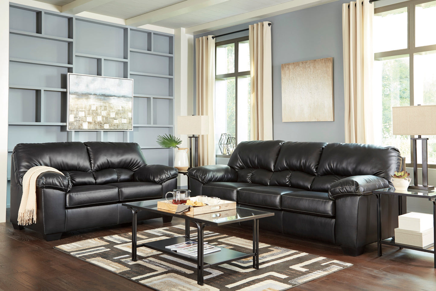 Brazoria Black Living Room Set | 24702