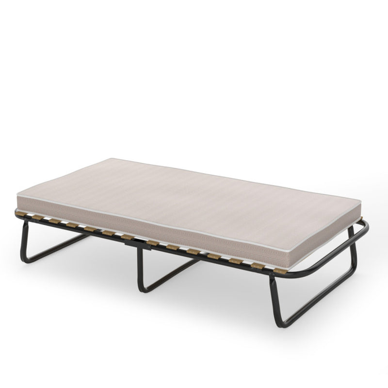 Made in Italy Twin Size Folding Guest Bed with Memory Foam Mattress