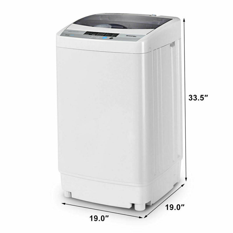 9.92 Lbs Full-Automatic Washing Machine with 10 Wash Programs