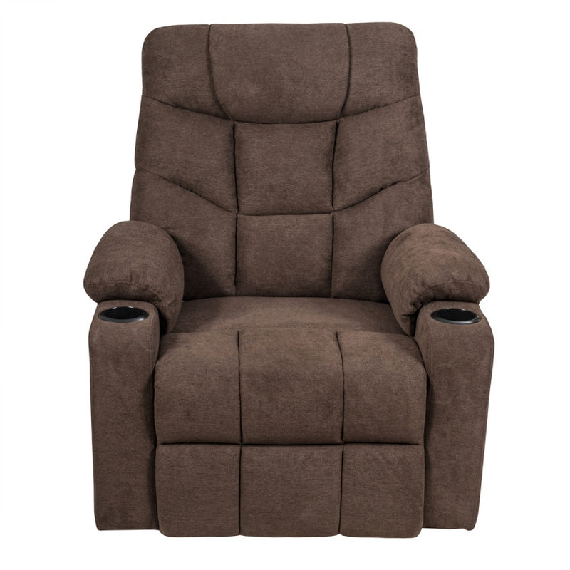 Electric Power Lift Massage Recliner Sofa with 8 Point Massage and Lumbar Heat