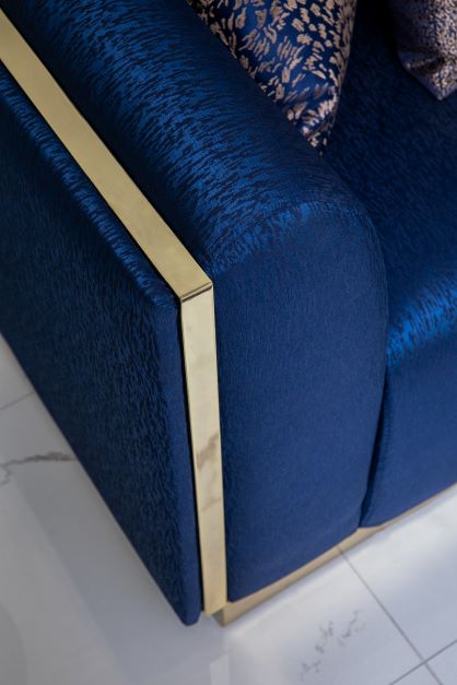 Harley Navy Velvet Sofa & Loveseat