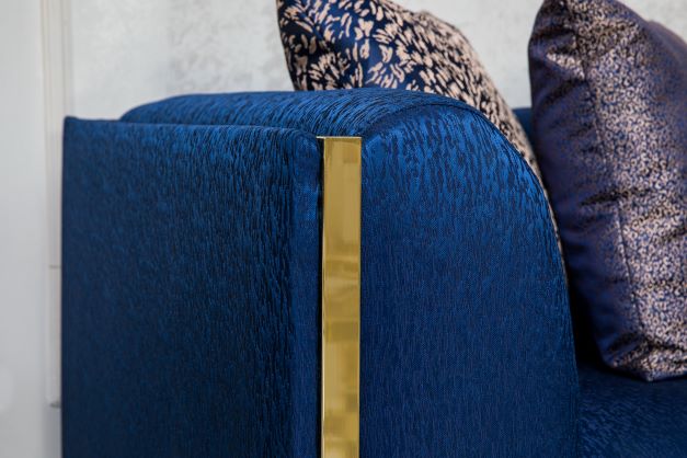 Harley Navy Velvet Sofa & Loveseat