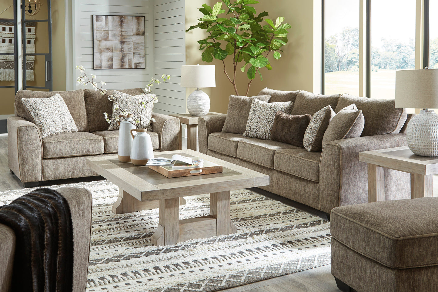 Olin Chocolate Living Room Set | 40002