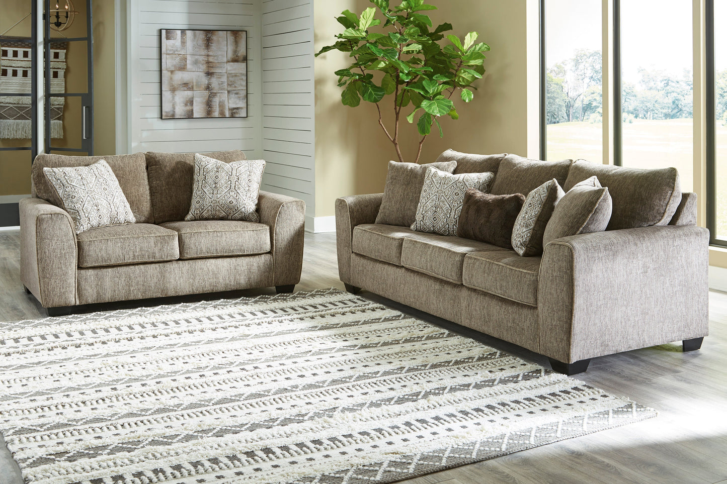 Olin Chocolate Living Room Set | 40002