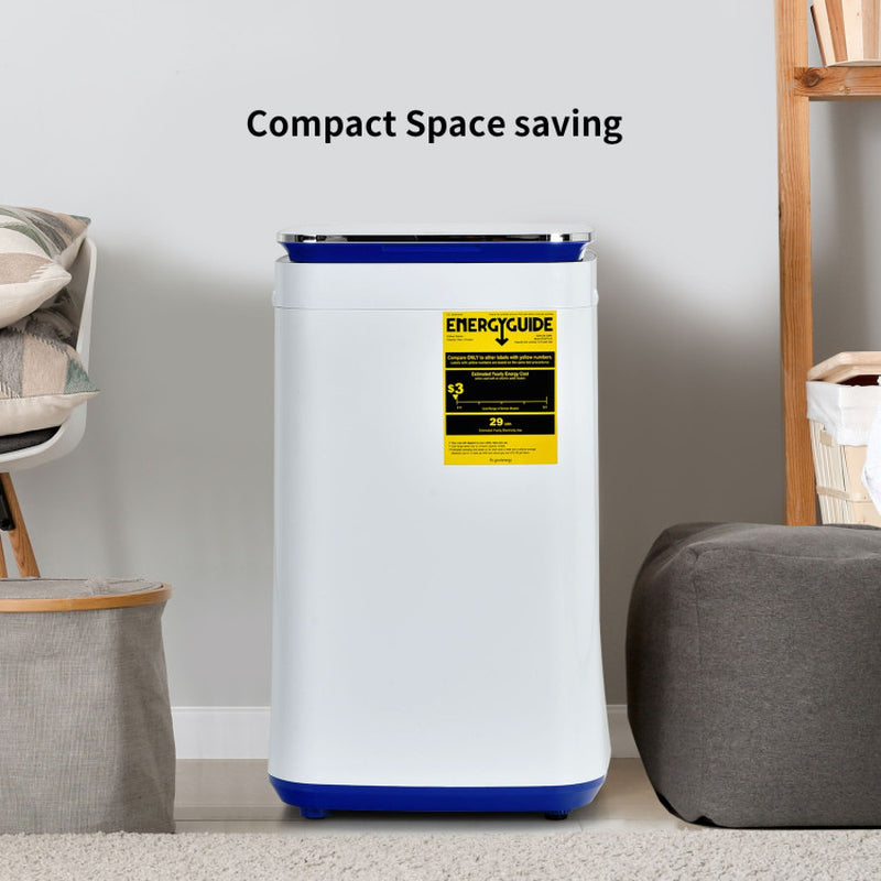 7.7 Lbs Compact Full Automatic Washing Machine with Heating Function Pump