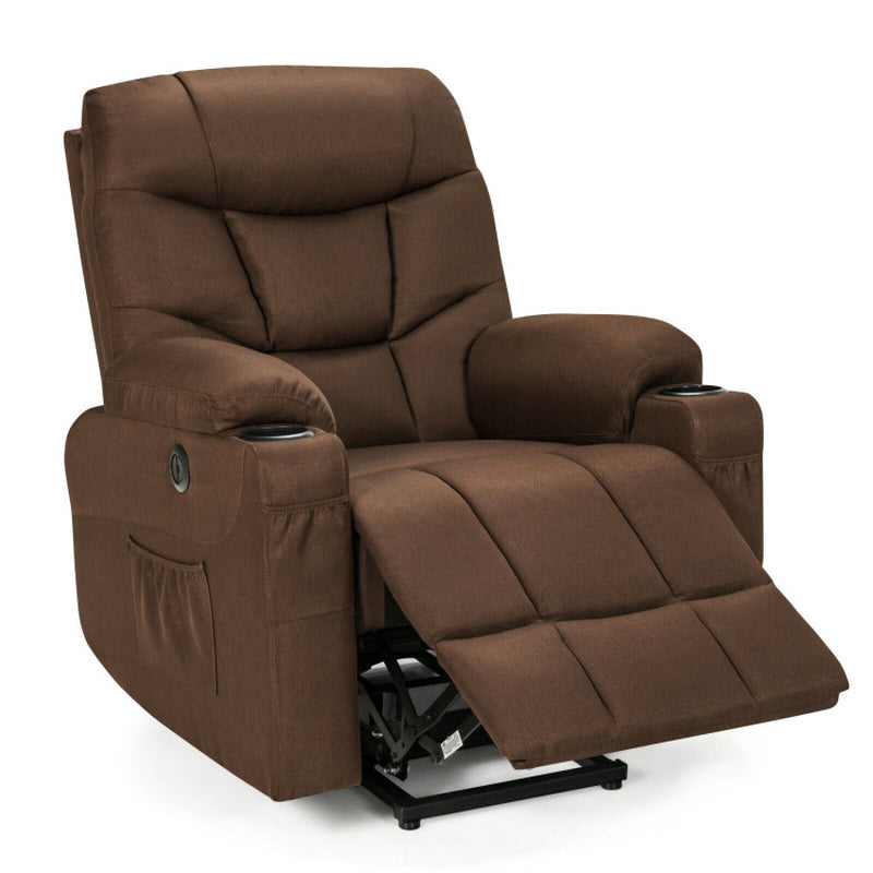 Electric Power Lift Recliner Chair with Vibration Massage and Lumbar Heat