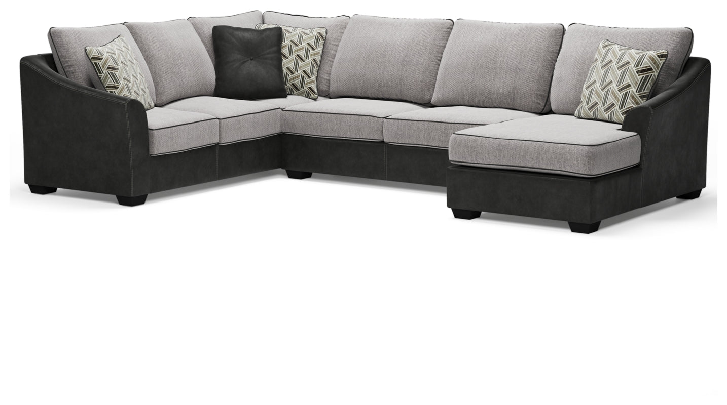 Bilgray Pewter 3-Piece Sectional | 55003S2