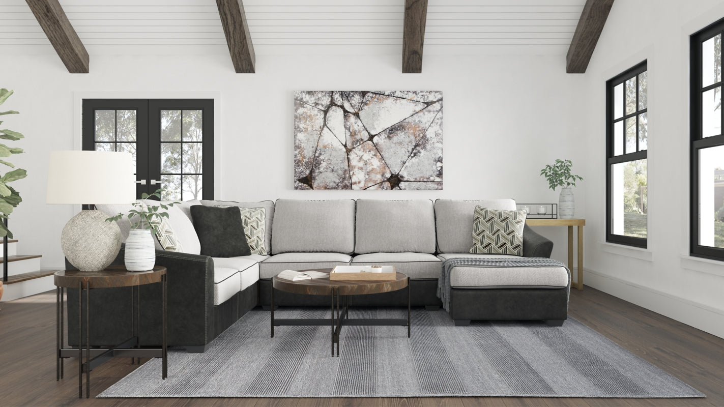 Bilgray Pewter 3-Piece Sectional | 55003S2