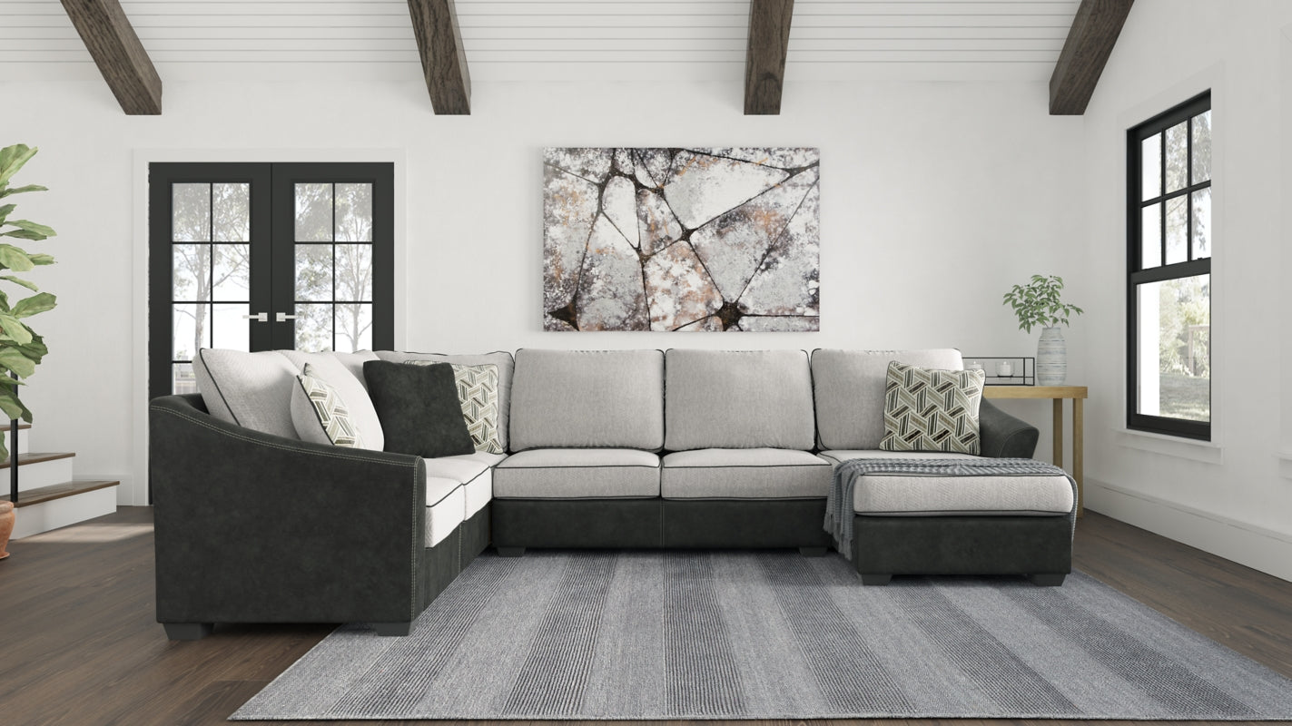 Bilgray Pewter 3-Piece Sectional | 55003S2