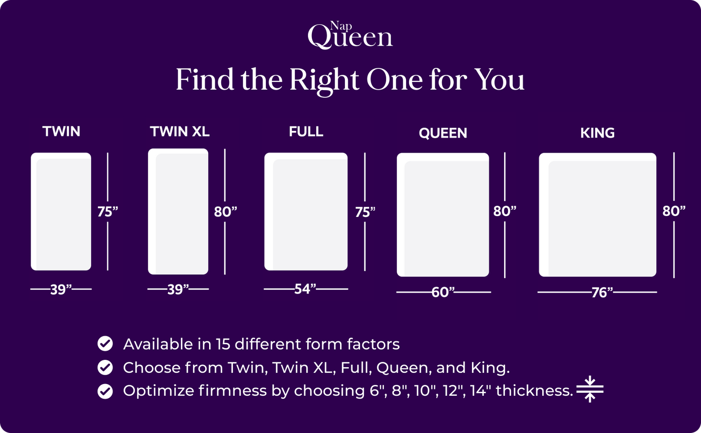 NapQueen Elizabeth Cool Gel Memory Foam Mattress