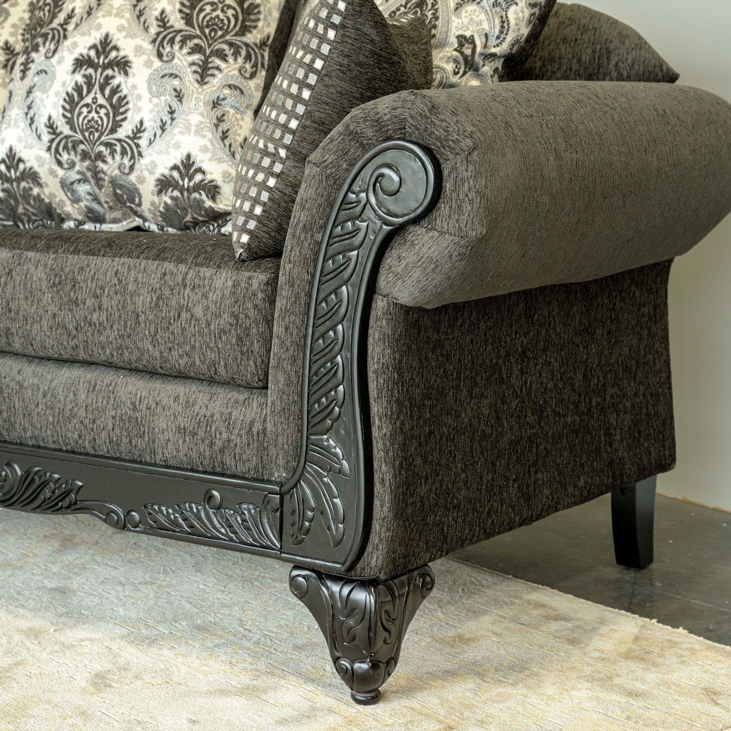 6420 Sinbad Smoke Sofa & Loveseat