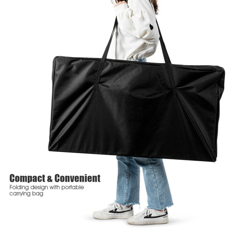 80 Inch X 36 Inch Folding 8 Player Deluxe Texas Poker Table Top with Bag