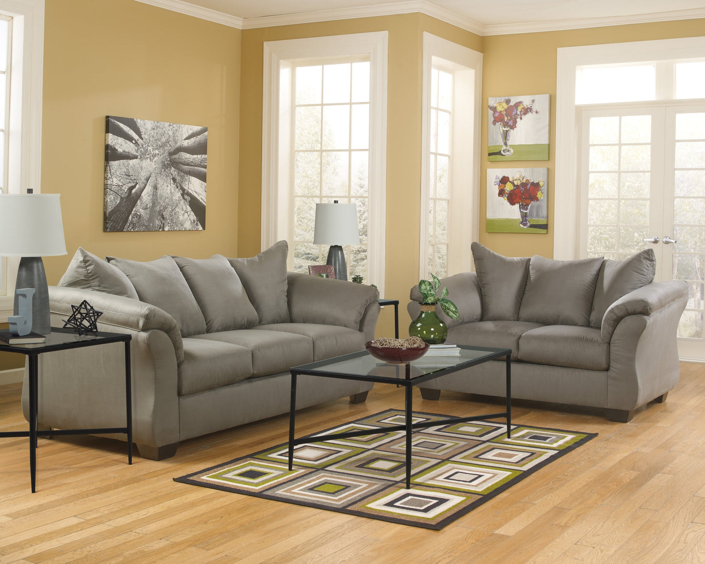 Darcy Cobblestone Living Room Set | 75005