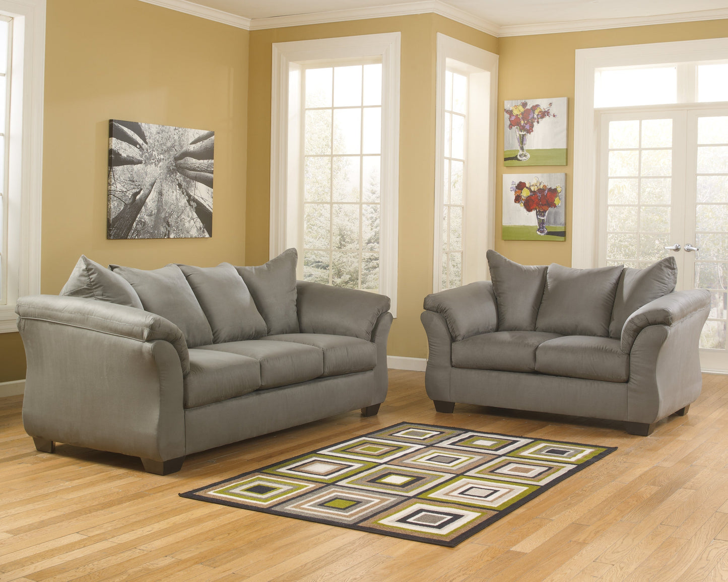 Darcy Cobblestone Living Room Set | 75005