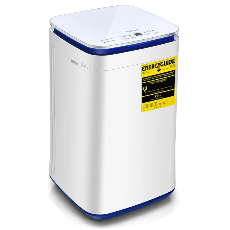 7.7 Lbs Compact Full Automatic Washing Machine with Heating Function Pump