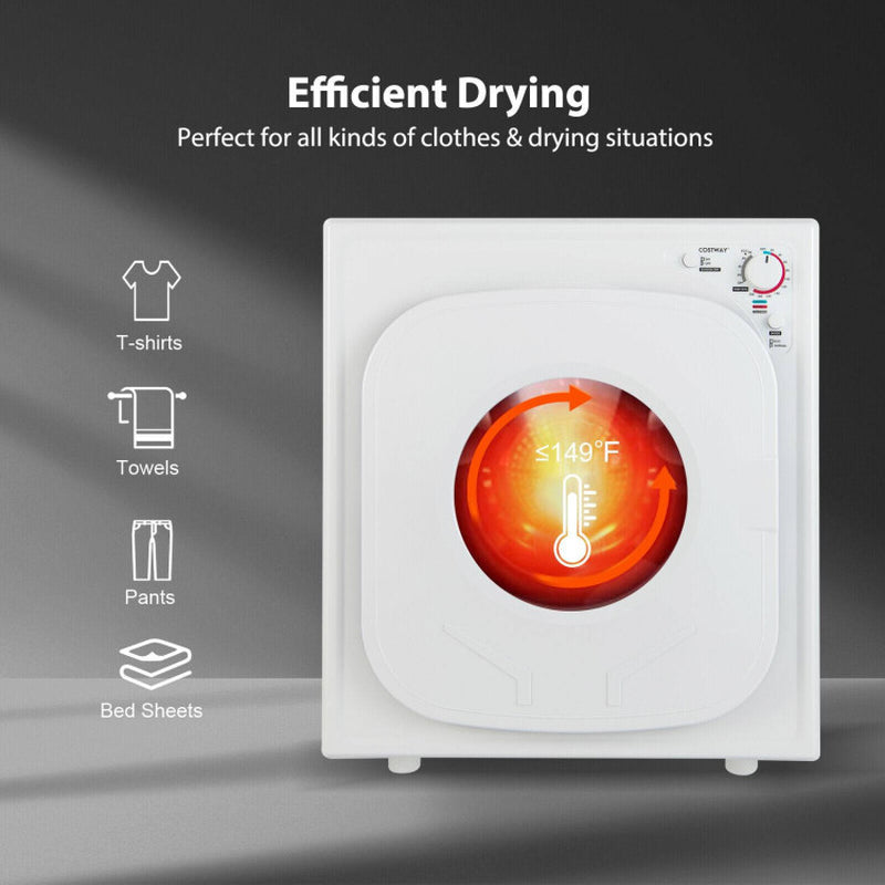 1500W Compact Laundry Dryer with Touch Panel