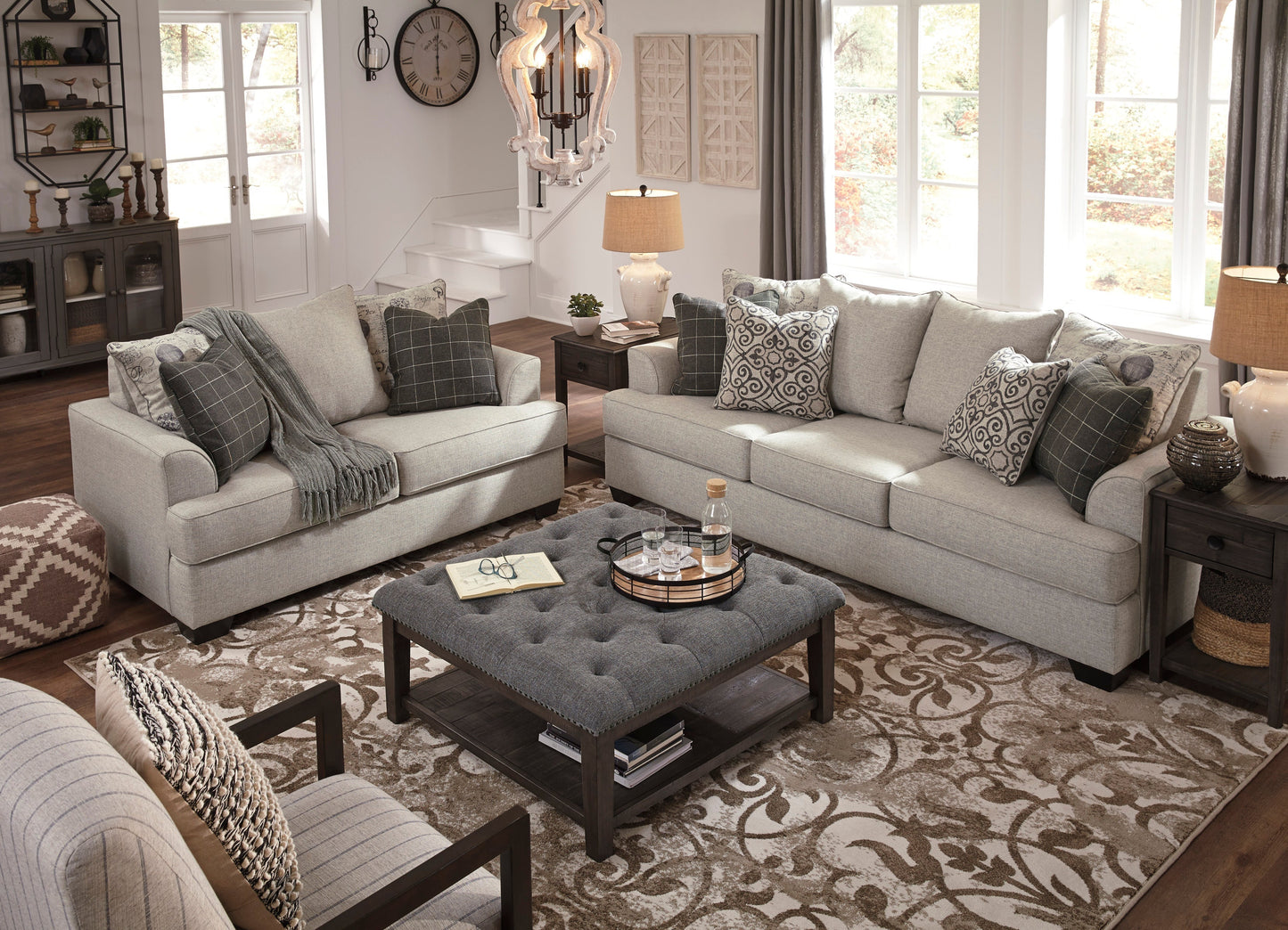 Velletri Pewter Living Room Set | 79604