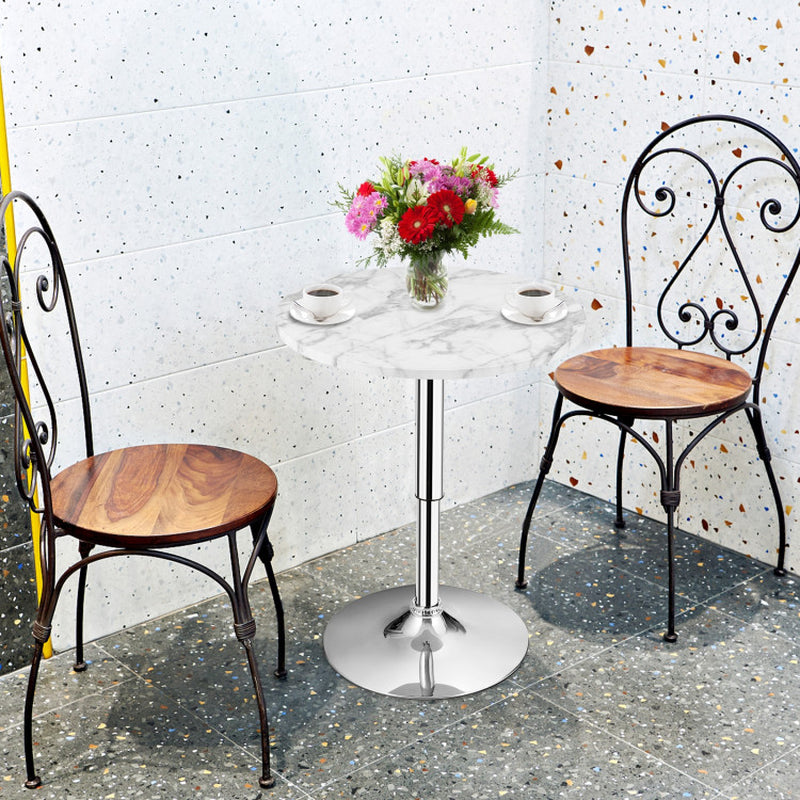 360° Swivel round Pub Table with Height Adjustable