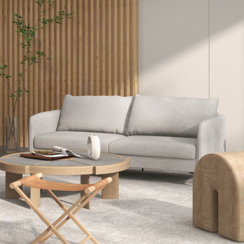 Modern 76 Inch Loveseat Sofa Couch for Apartment Dorm with Metal Legs
