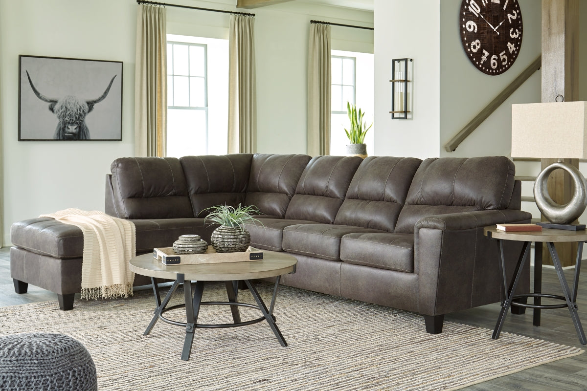 Navi Smoke 2-Piece Sectional with Chaise | 94002S1