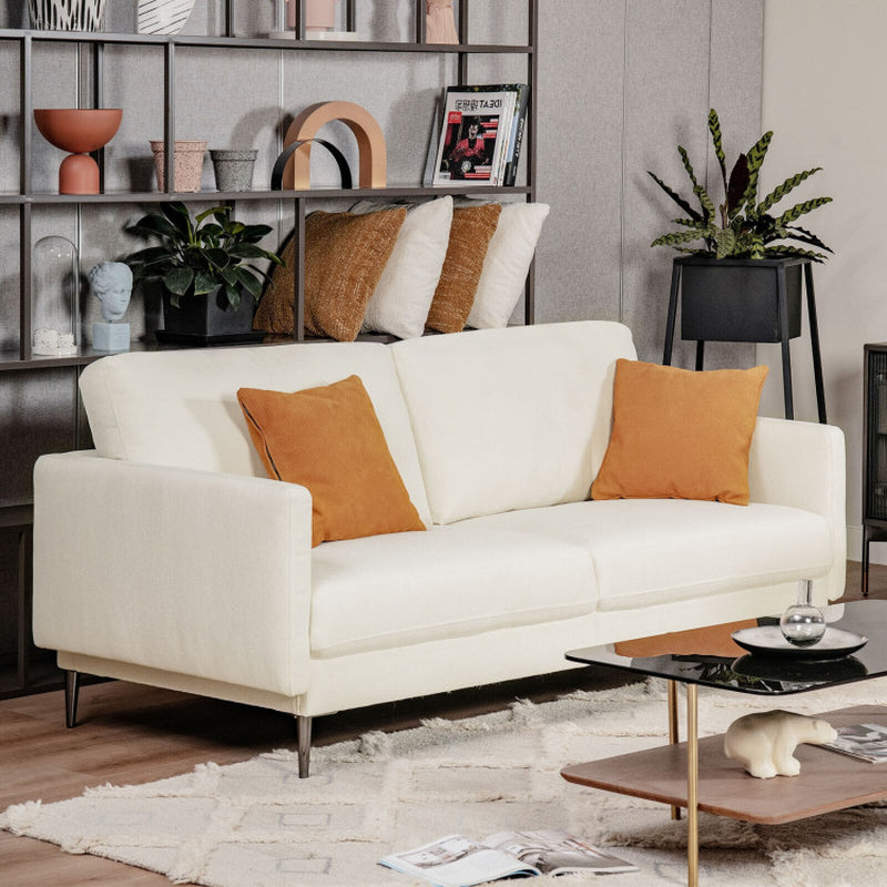 Modern Loveseat with Comfy Backrest Cushions