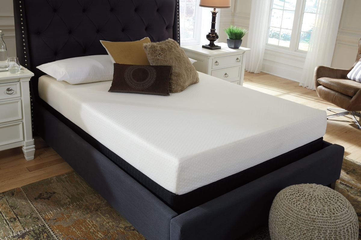 Chime 8 Inch Memory Foam White Queen Mattress in a Box | M72631