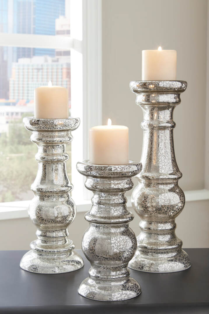 Rose Candle Holder set