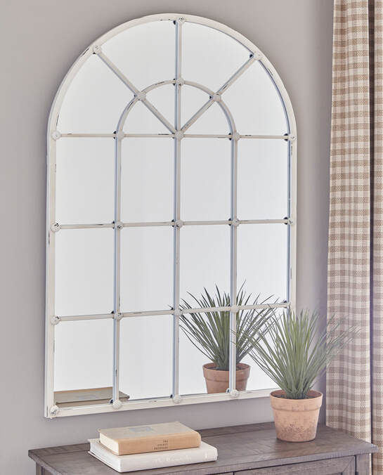 Aleyda White Accent mirror