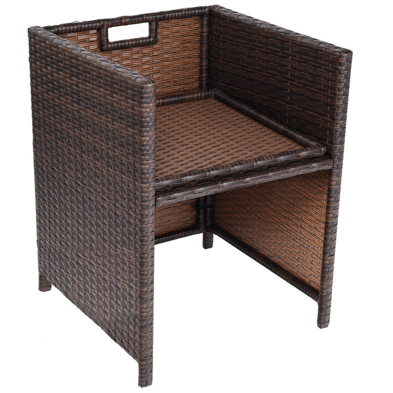 11 Pieces Outdoor Patio Dining Set