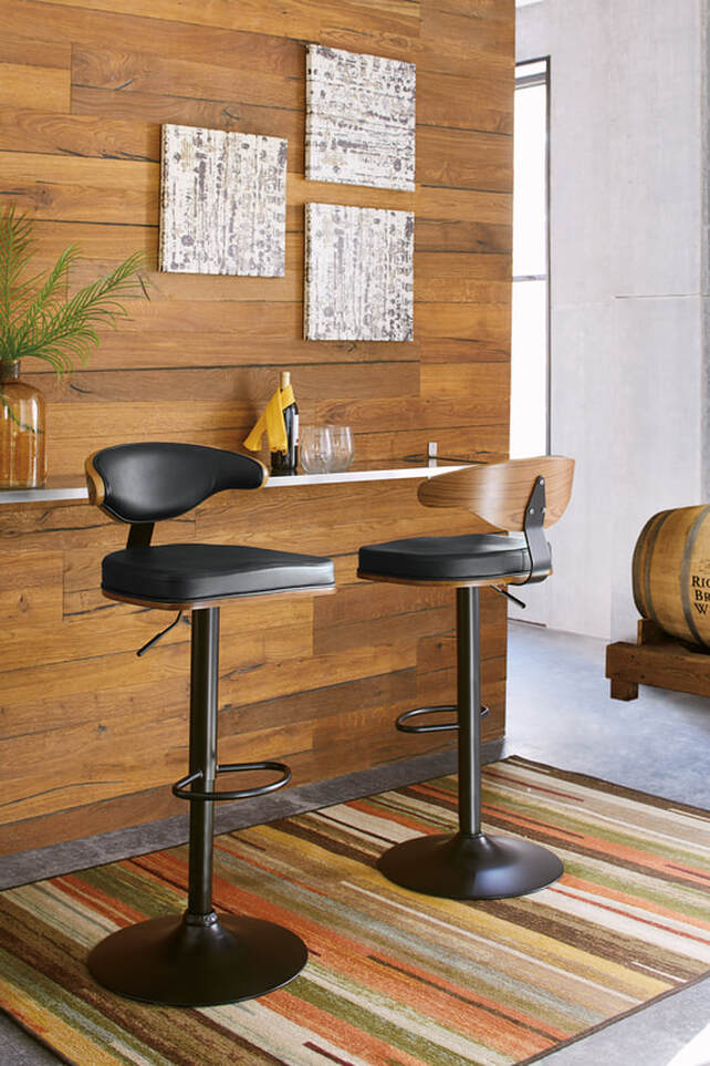 Brown/Black barstool 1 pc