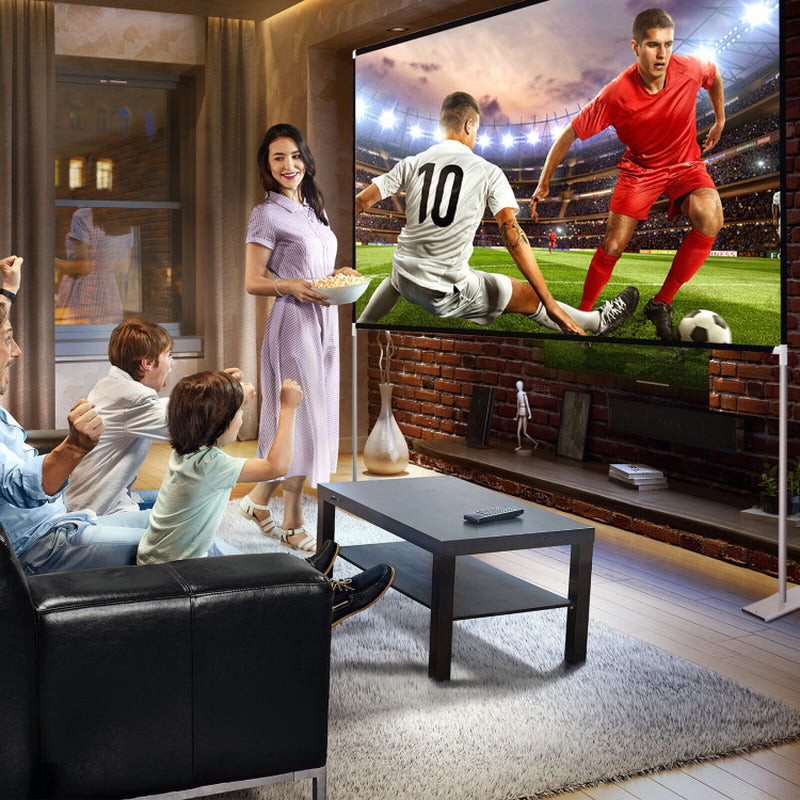 100/120 Inch Portable Projector Screen with Stand and Carry Bag