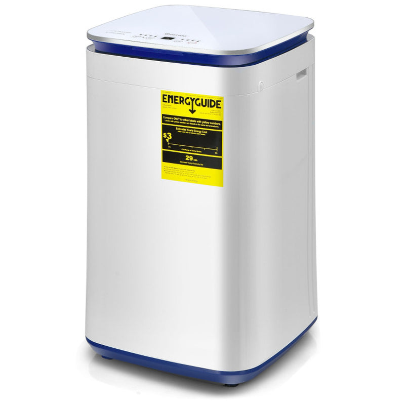 7.7 Lbs Compact Full Automatic Washing Machine with Heating Function Pump