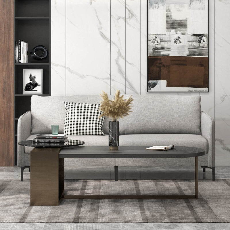 Modern 76 Inch Loveseat Sofa Couch for Apartment Dorm with Metal Legs