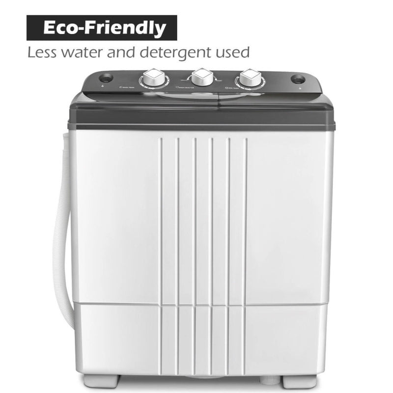 20 Lbs Portable Semi-Automatic Twin-Tub Washing Machine