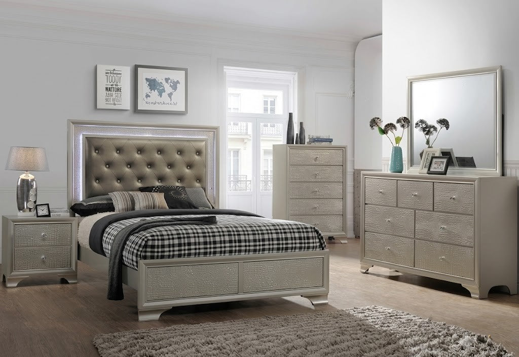 LYSSA CHAMPAGNE BEDROOM