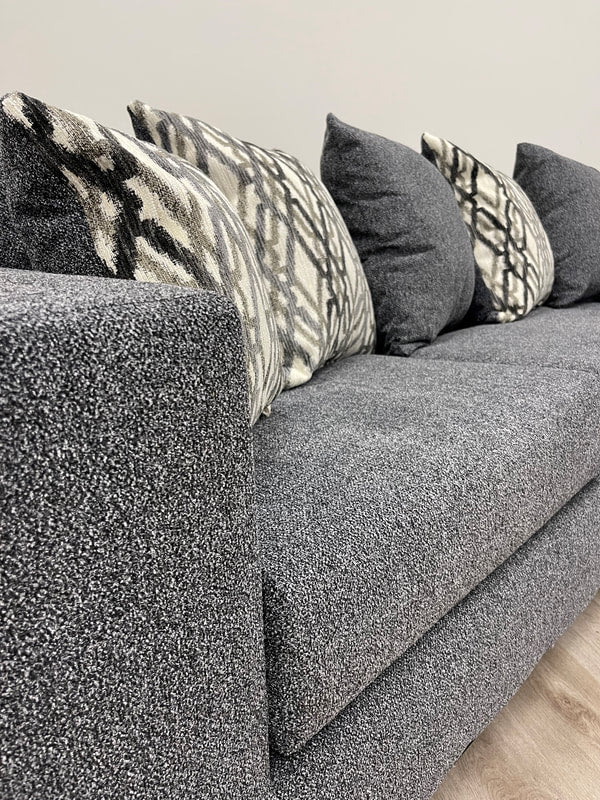 Contemporary Steel Sectional Sofa | LAF Sofa & RAF Chaise for Modern Living Spaces
