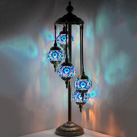 Oceanic Dreams Turkish Lamps with 5 Globes