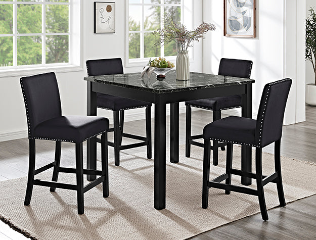 LENON BLACK DINING SET