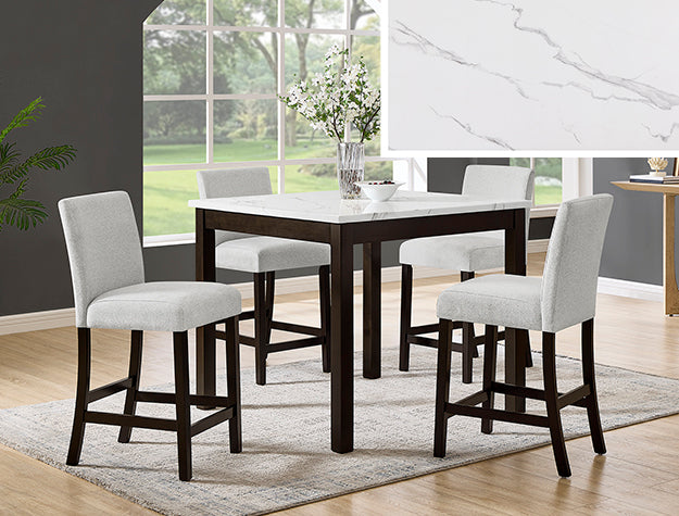 LENON DINING SET BROWN