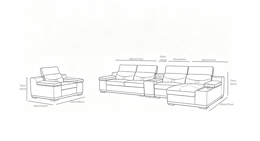 Arlet Grey Sectional