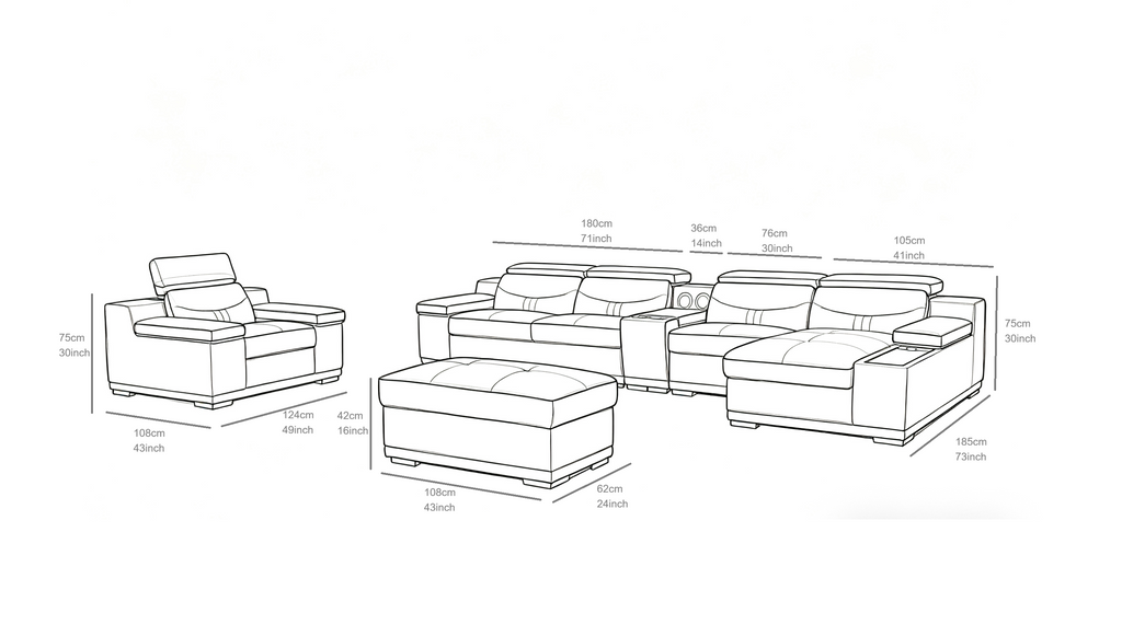 Arlet Grey Sectional
