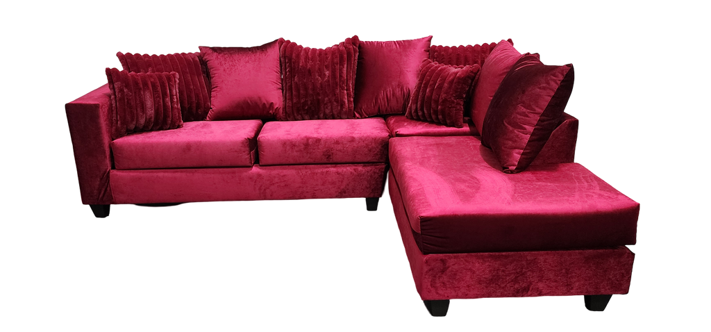 Kora  sectional Fuchsia