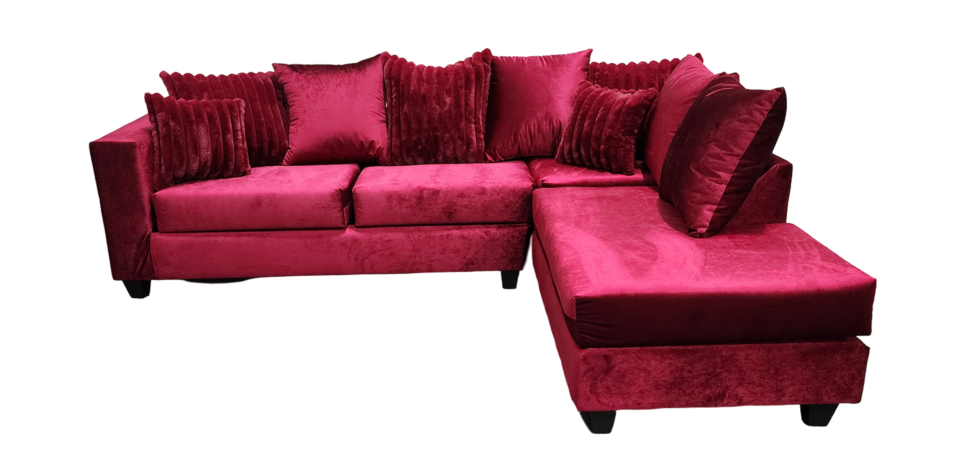 Kora  sectional Fuchsia