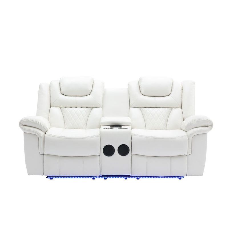 Party Time White Reclining Set