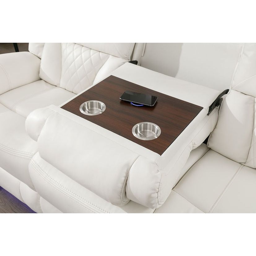 Party Time White Reclining Set