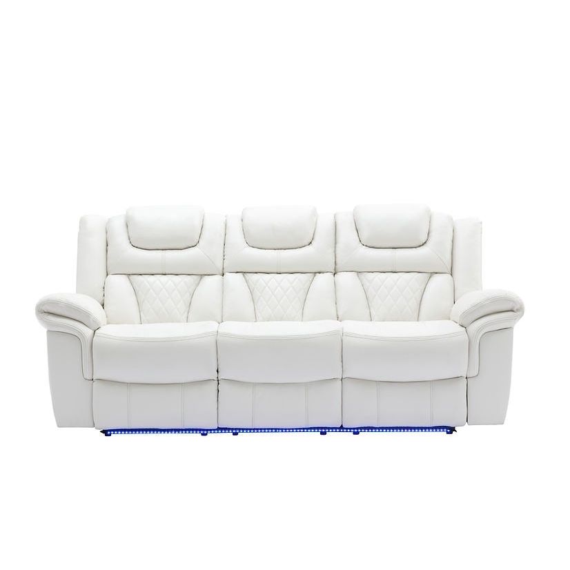 Party Time White Reclining Set